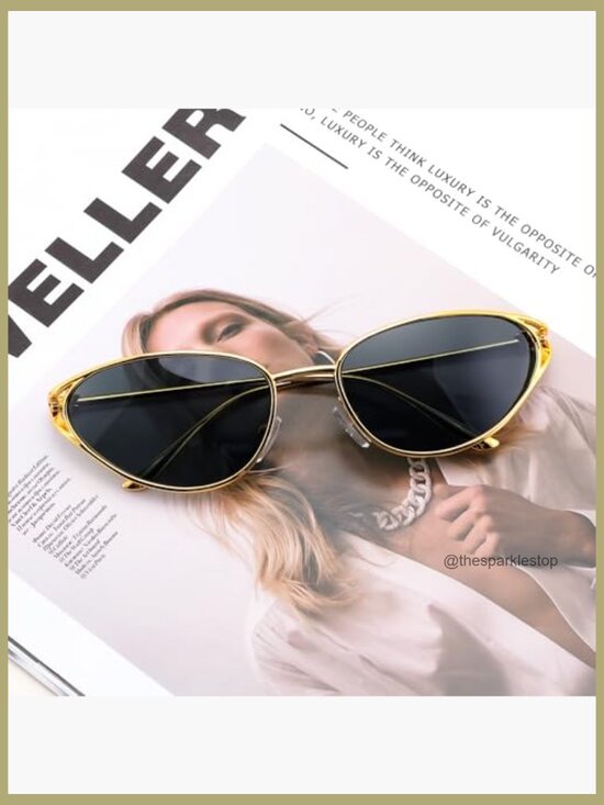 Metal Frame Cat Eye Sunglasses with UV400 Lenses main image 4